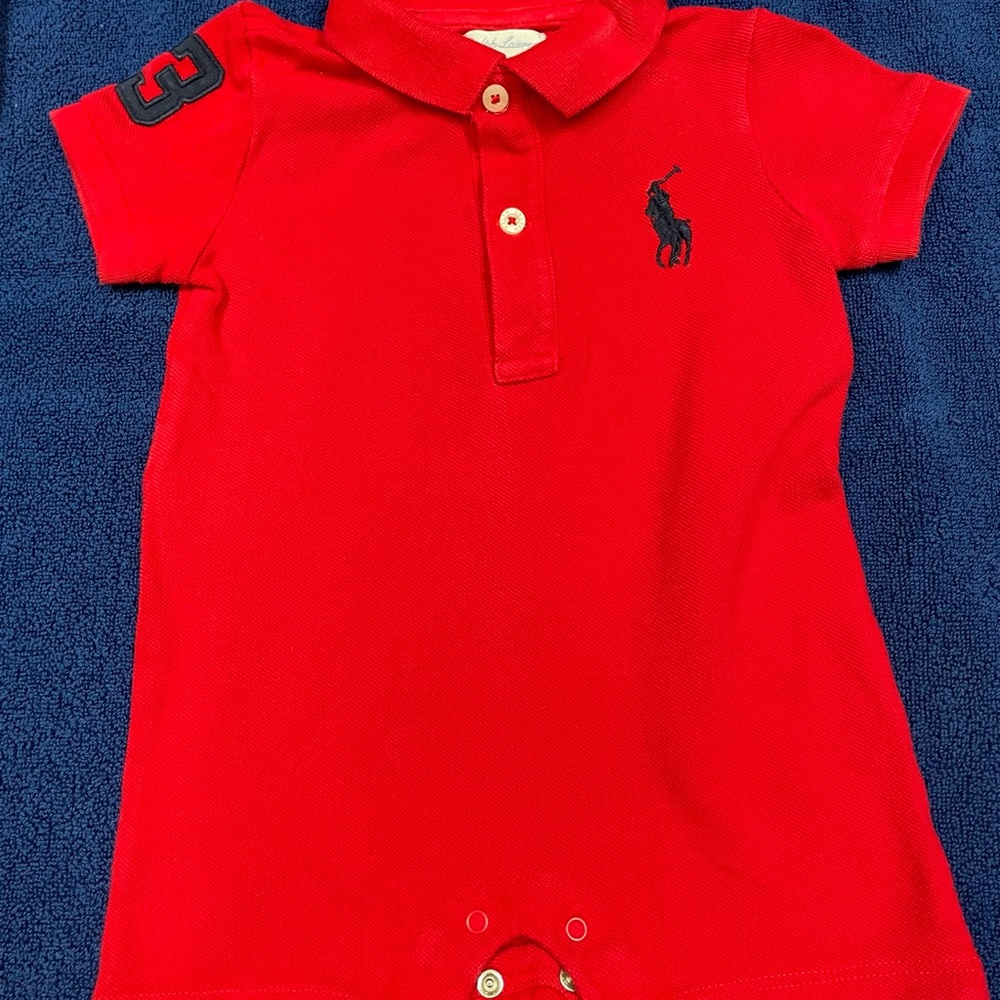 Ralph Lauren one piece red.
